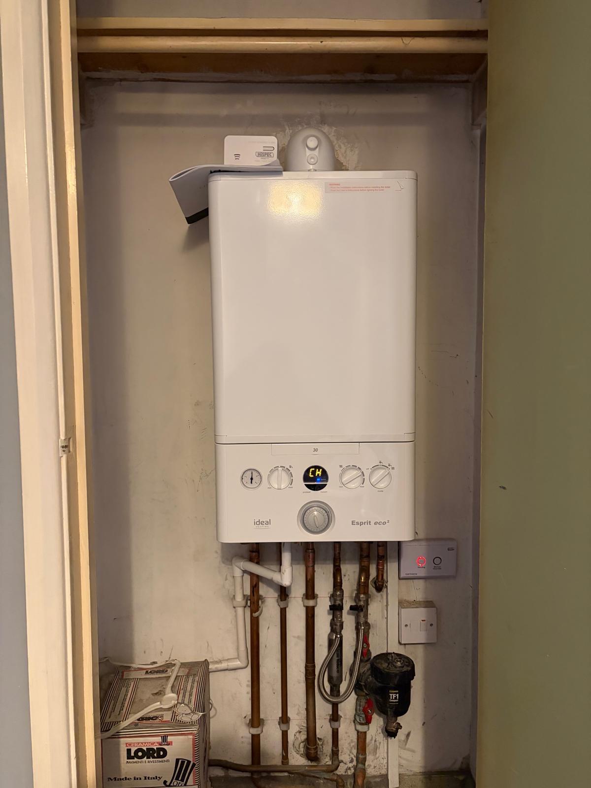 Ideal Esprit eco2 combi boiler installation completed in Leicestershire by Reactive